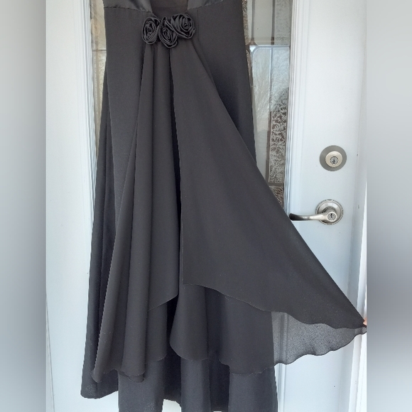 NUMODE Elegant Prom Black Sleeveless Full-Length Dress Size 11/12 Made in Canada - Picture 8 of 10